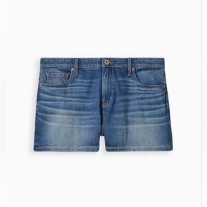 Torrid A Line Denim Shorts Size 18 Color "Rum Coke" (Blue) NWT